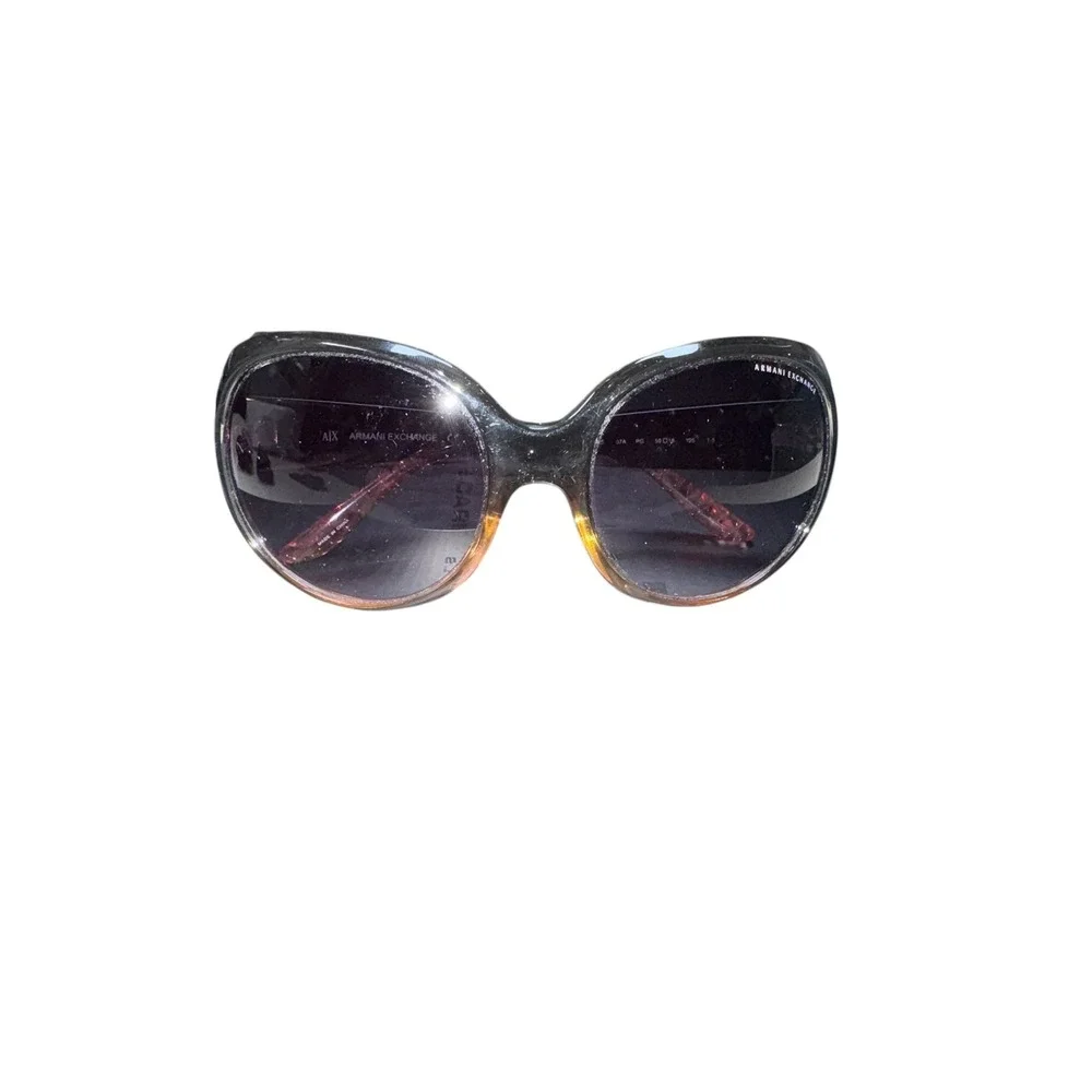 Armani Exchange AX 209/S Oversized Butterfly Sunglasses Black Tortoise 59-18-125